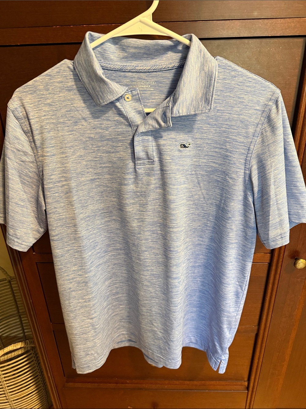 Vineyard Vines Light Blue Heather Polo